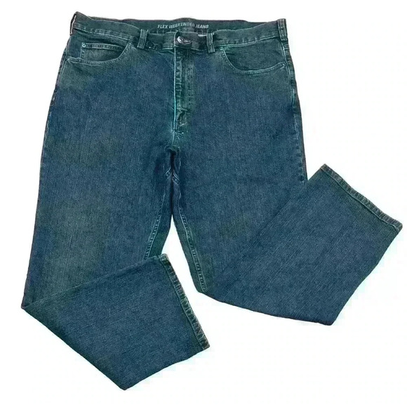 DULUTH TRADING Flex Weekender Jeans 40x30 Relaxed Fit Denim Dad Baggy HipHop - Picture 1 of 16